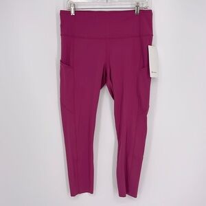 Lululemon Fast and Free HR Crop 23” Leggings Women's Size 12 in Wildberry NWT!